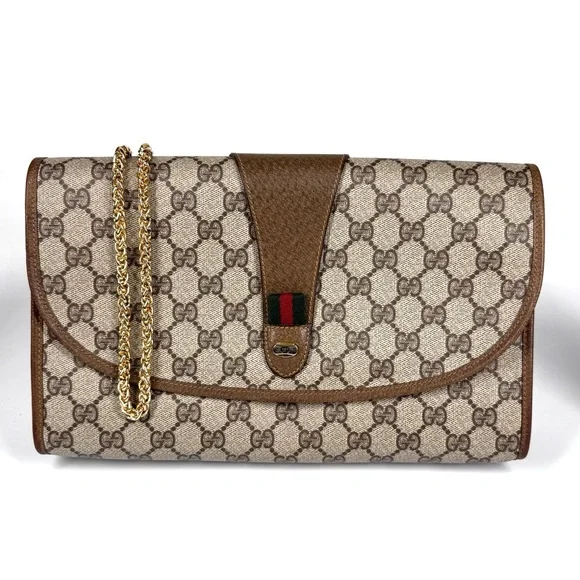 Gucci Large Ophidia Sherry Line Supreme GG Monogram Clutch/crossbody bag - Picture 5 of 16